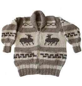 Cowichan Sweater Deer Design L / XL