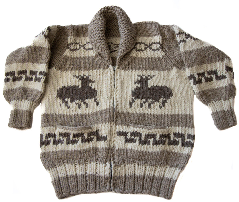 Cowichan Sweater Deer Design - Cheryl's Trading Post Cowichan Sweater Deer Design - Cheryl's Trading Post