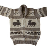 Cowichan Sweater Deer Design L / XL