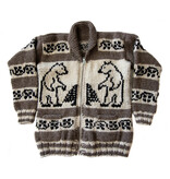 Cowichan Sweater Bear and Tree Design  S /  XS