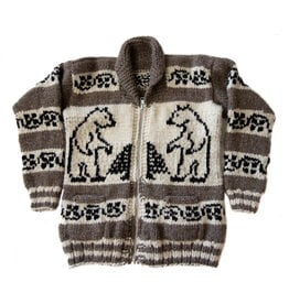 Cowichan Sweater Bear and Tree Design  S /  XS