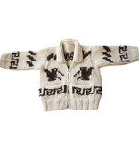 Child's Cowichan Sweater Hummingbird Design