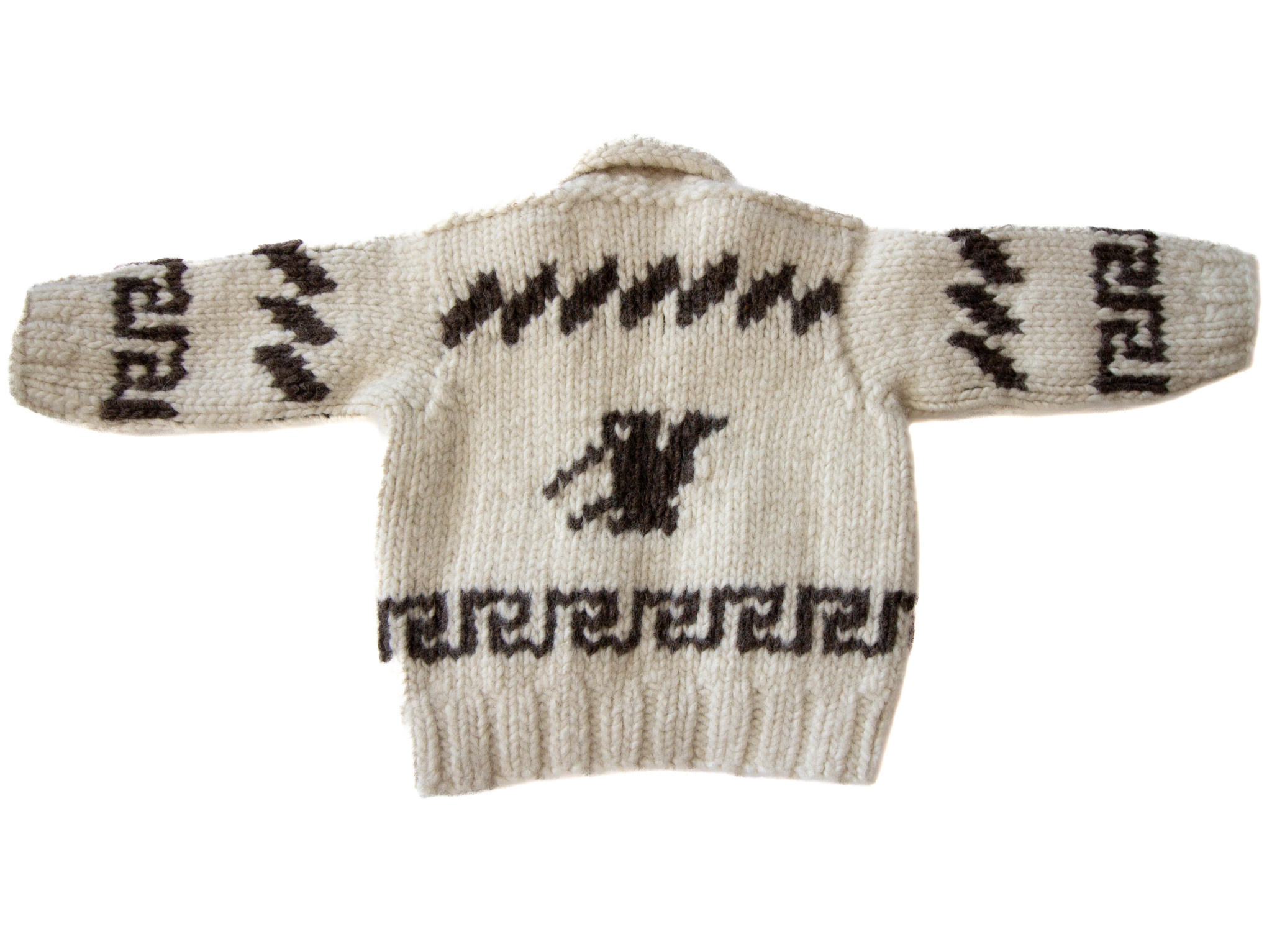 Child's Cowichan Sweater Hummingbird Design