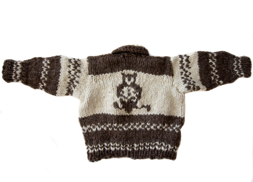 Child's Cowichan Sweater Owl Design