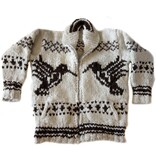 Cowichan Sweater Hummingbird Design L / XL