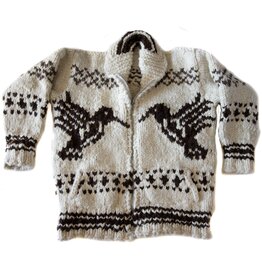 Cowichan Sweater Hummingbird Design L / XL