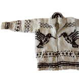 Cowichan Sweater Hummingbird Design L / XL