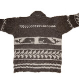 Cowichan Sweater Killer Whale Design Medium