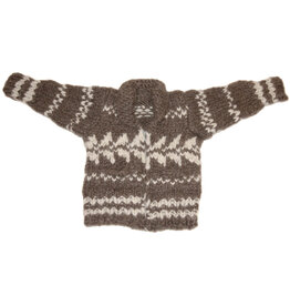 Child's Cowichan Sweater Geometric Design
