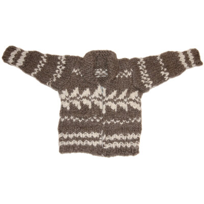 Child's Cowichan Sweater Geometric Design