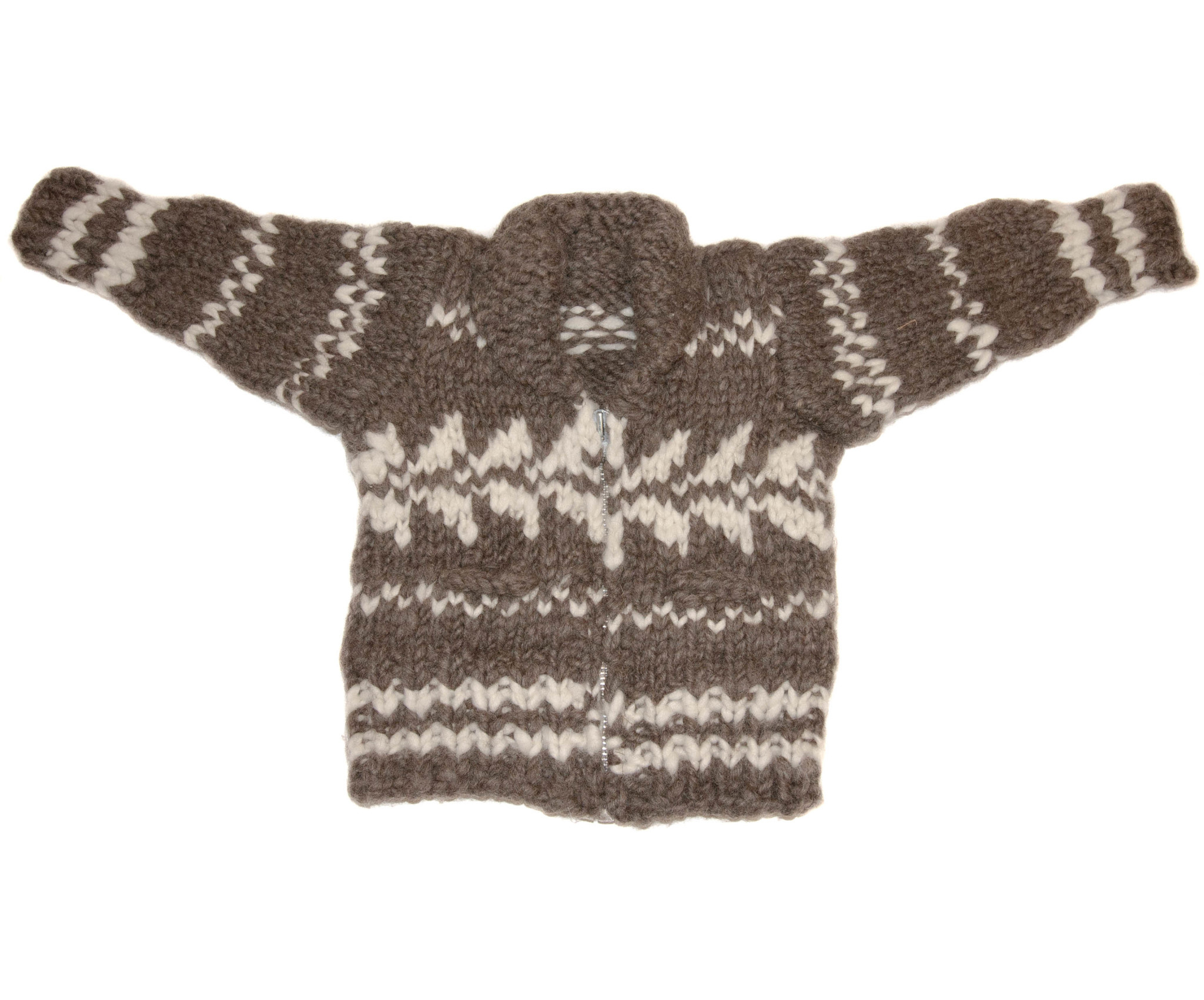 Child's Cowichan Sweater Geometric Design