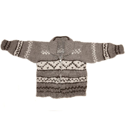 Childrens' Geometric Cowichan Sweater