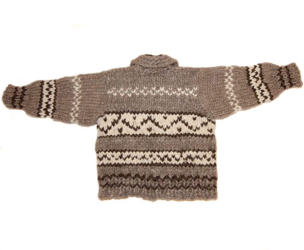 Childrens' Geometric Cowichan Sweater
