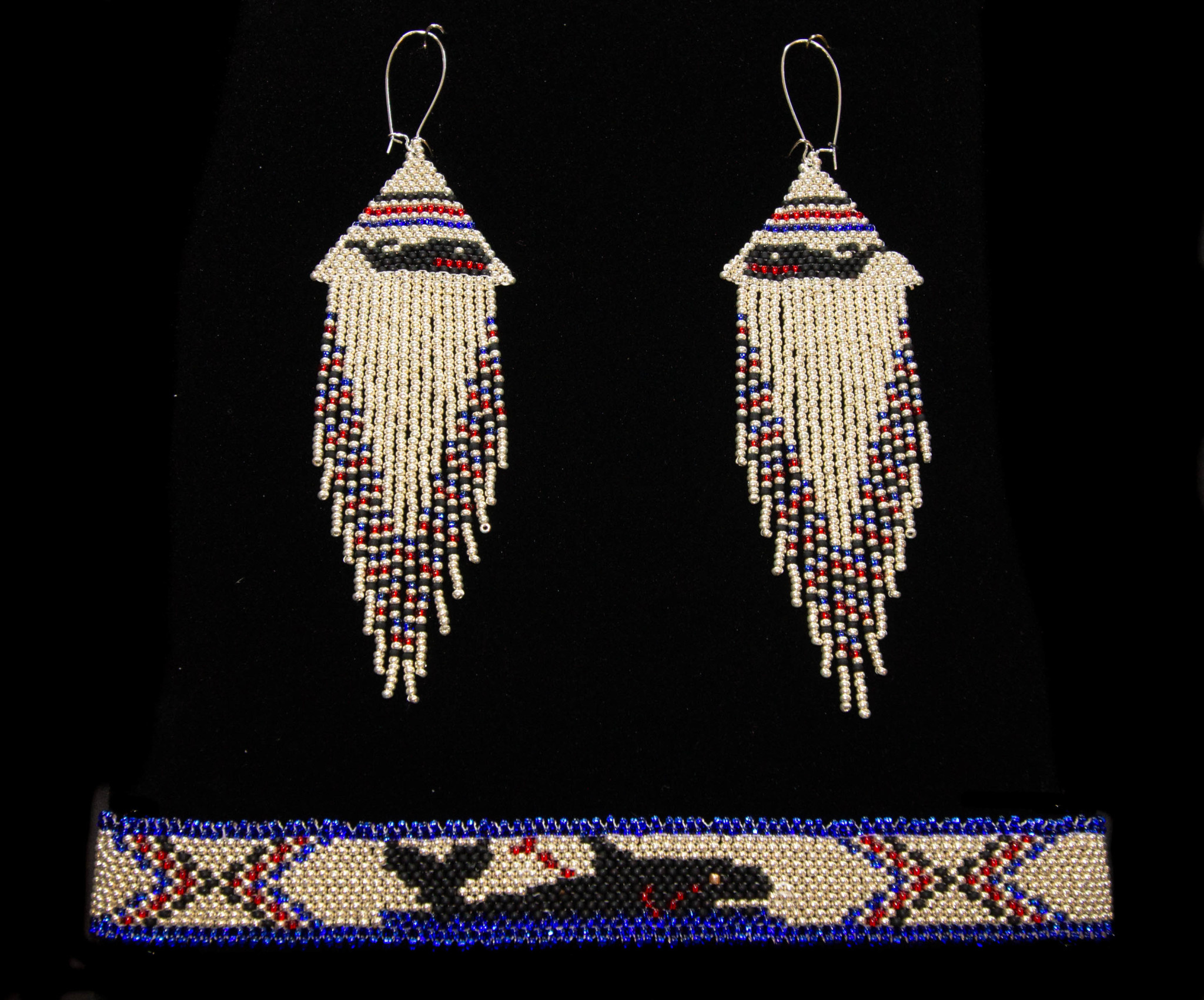 Northwest Coast Beaded Sets by Grace Touchie