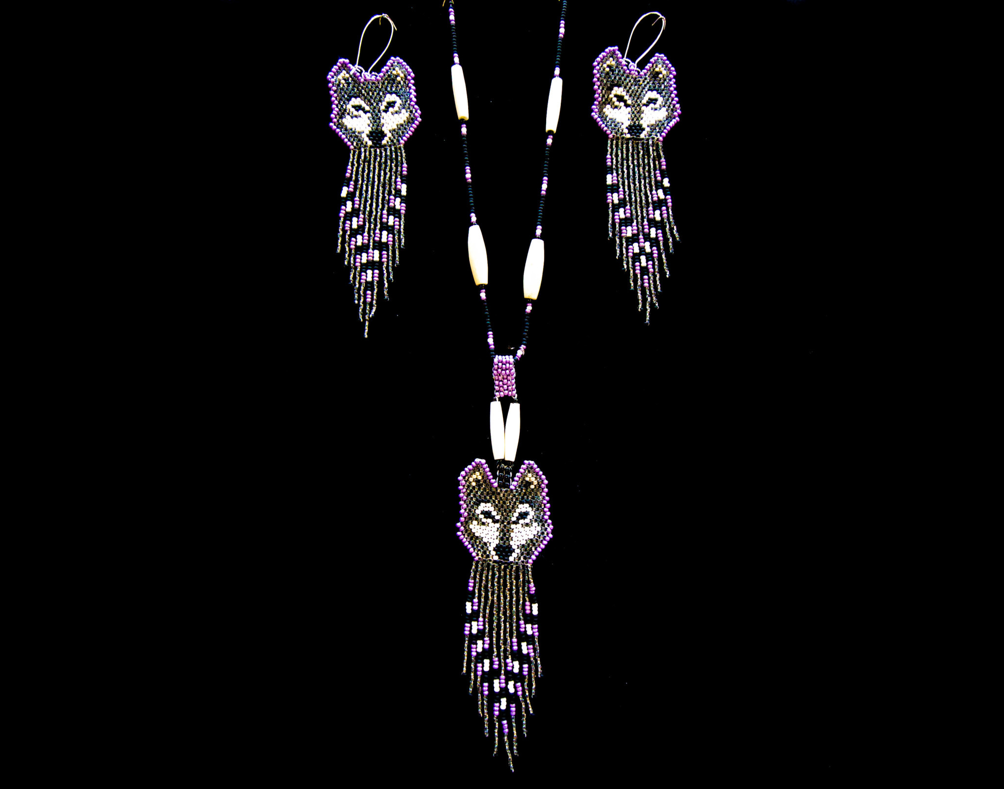 Northwest Coast Beaded Sets by Grace Touchie