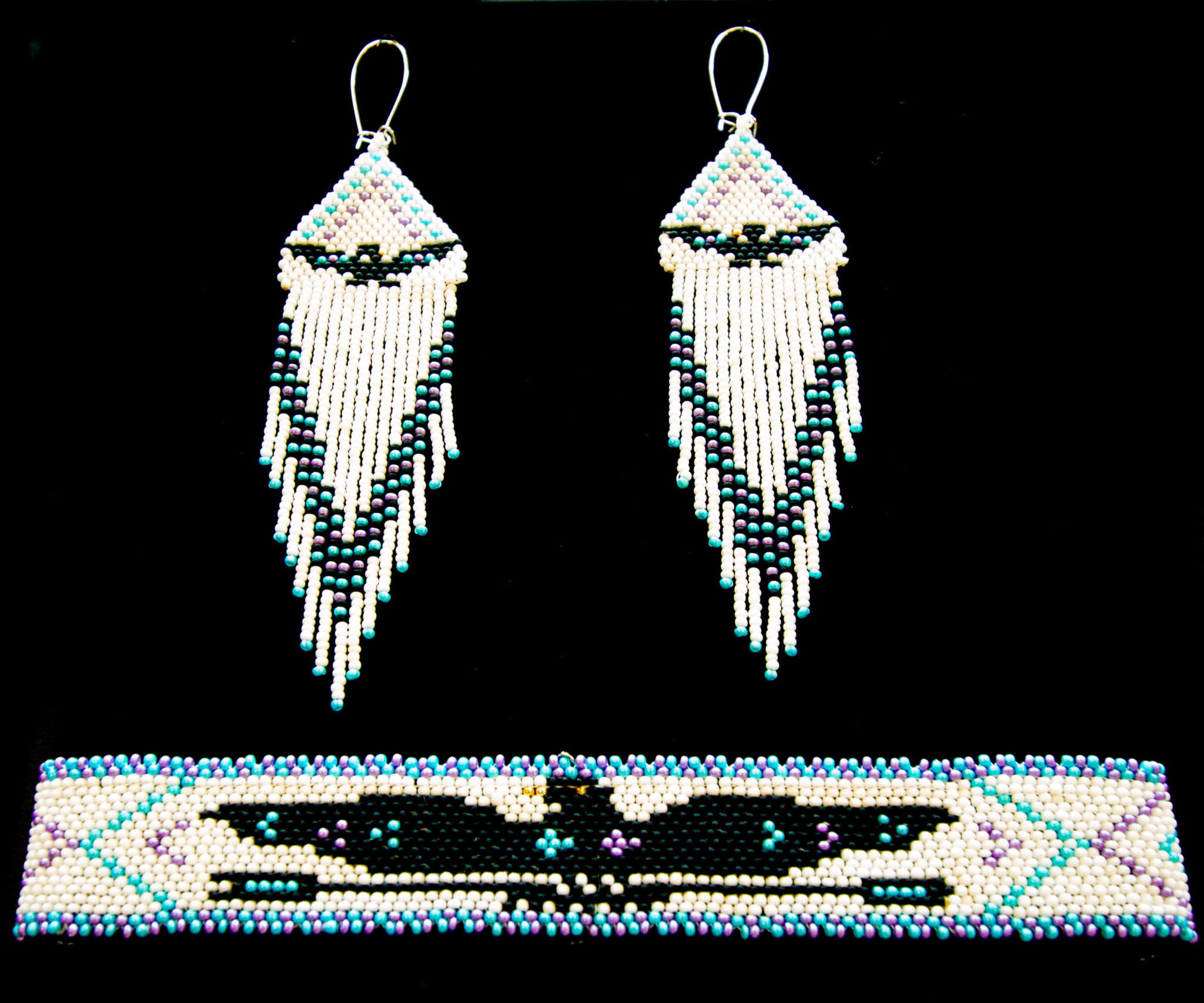 Northwest Coast Beaded Sets by Grace Touchie