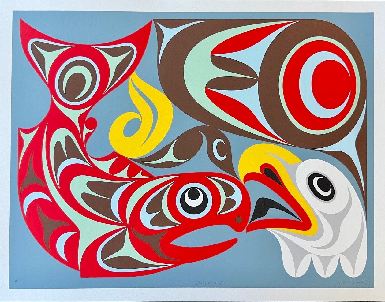 'Eagle's Catch' limited edition by Maynard Johnny