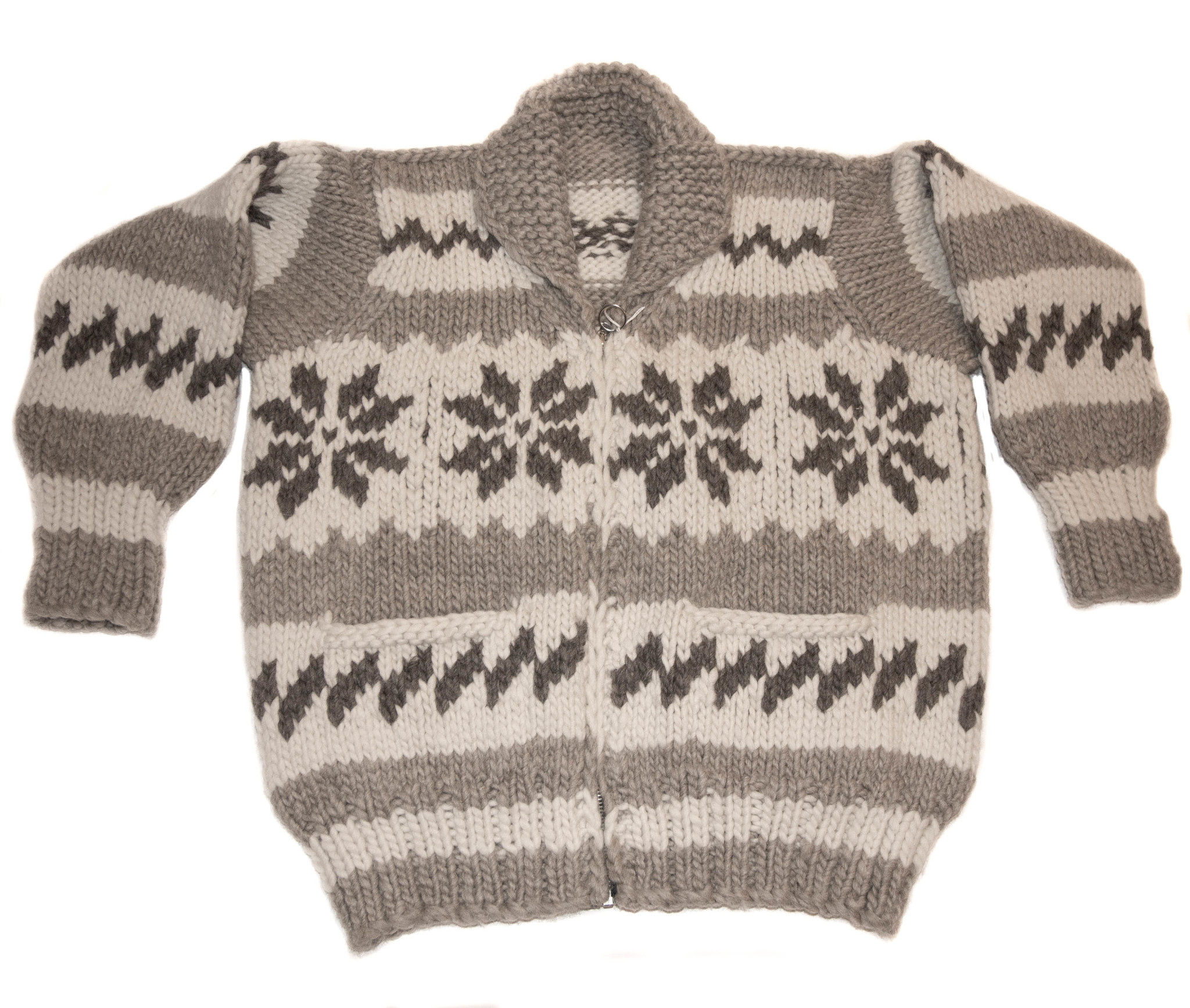 Cowichan Sweater Snowflake Design M/L