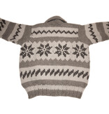 Cowichan Sweater Snowflake Design M/L