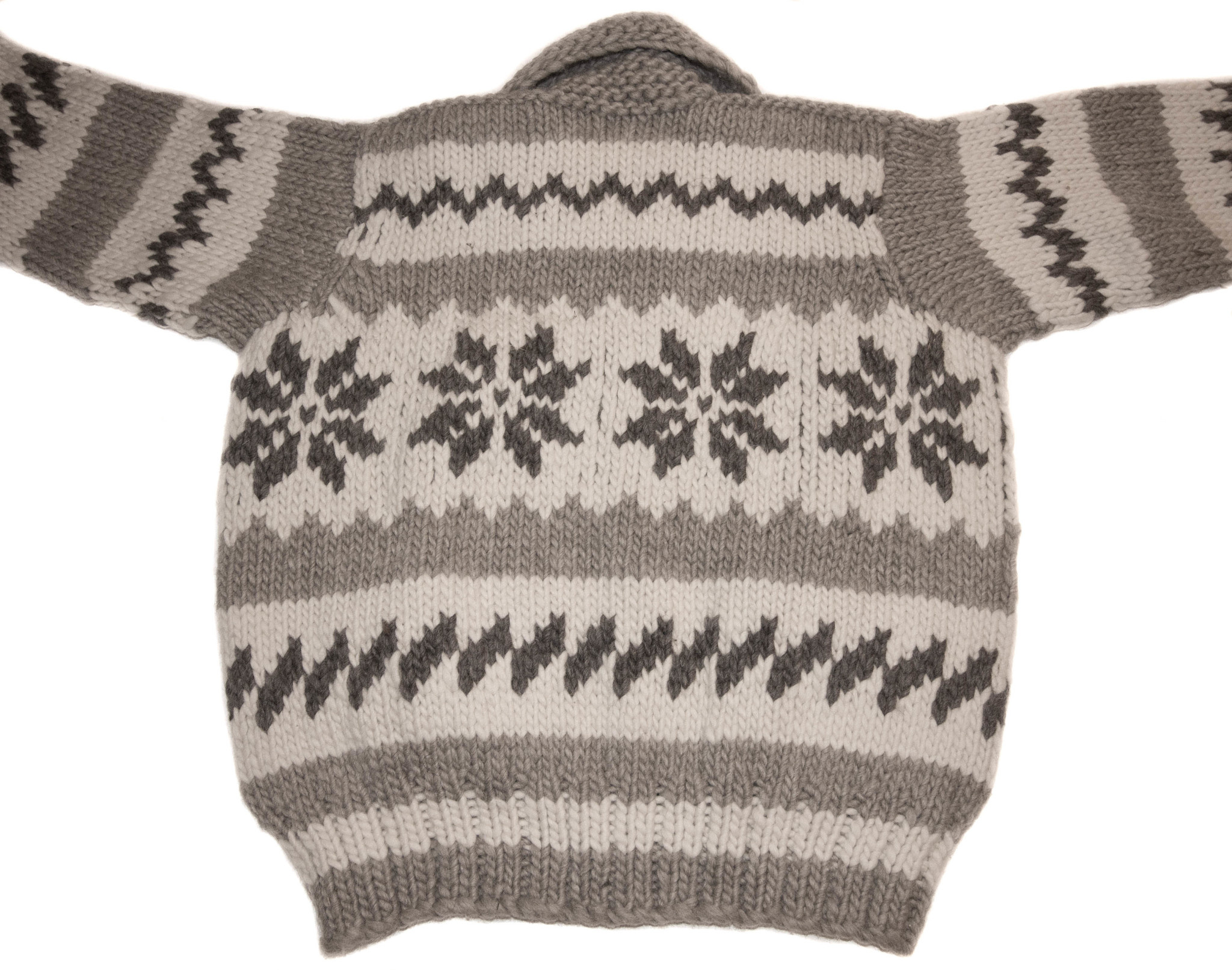 Cowichan Sweater Snowflake Design M/L