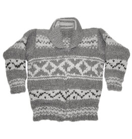 Cowichan Sweater Youth Size Geometric Design