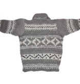 Cowichan Sweater Youth Size Geometric Design