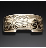 CUSTOM ORDER  Ritchie Baker Gold Mens Wolf Bracelet