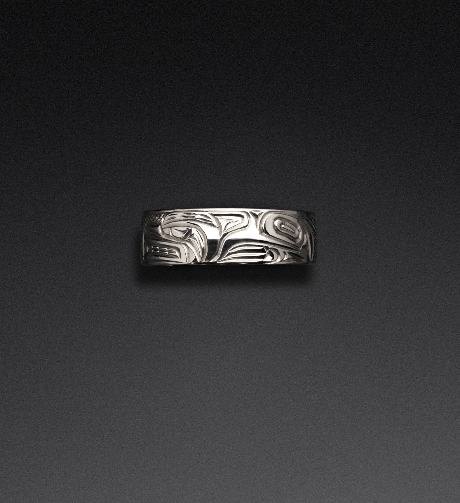 Richie Baker White Gold Double Bear Band