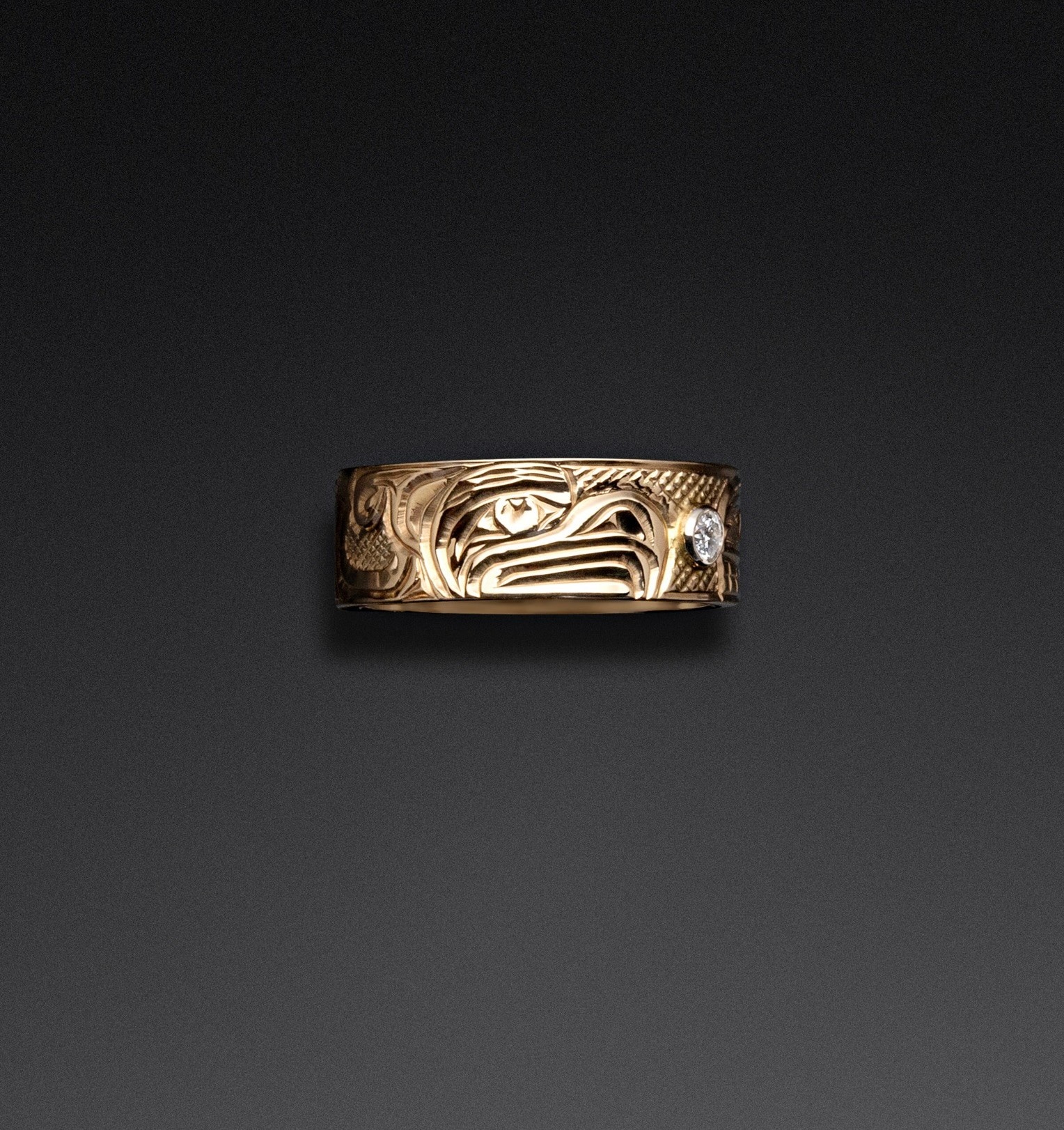 Richie Baker Thunderbird and Killer Whale Ring