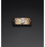 Richie Baker Gold Double Eagle Ring with Diamond