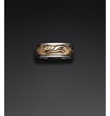 Richie Baker Silver and Gold Eagle Ring