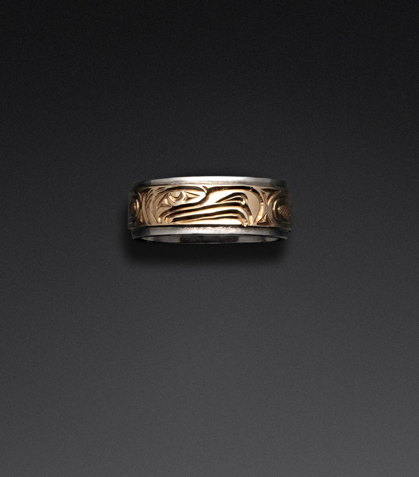 Richie Baker Silver and Gold Eagle Ring