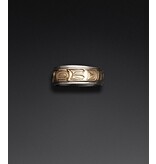 Richie Baker Silver and Gold Eagle Ring