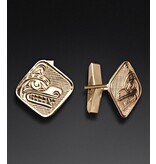 Richie Baker  Gold Bear Cuff Links