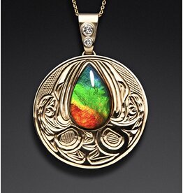 Richie Baker Double Hummingbirds Pendant