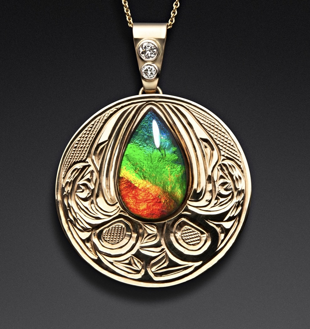 Richie Baker Double Hummingbirds Pendant