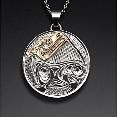 CUSTOM ORDER  Richie Baker Wolf Pendant