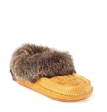 Deerskin Fur Trimmed Moccasins