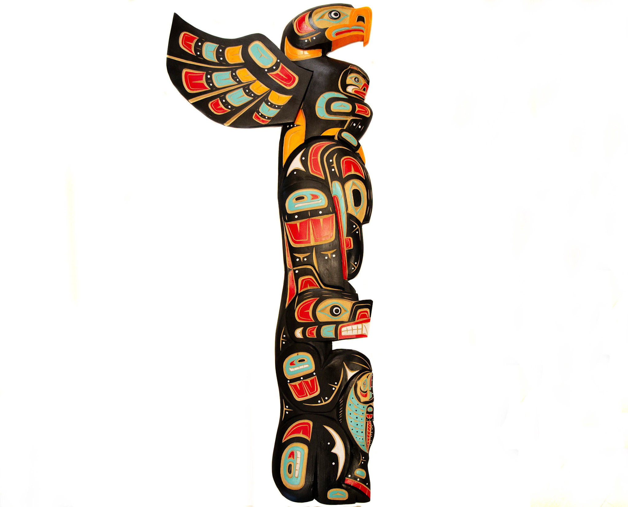Indigenous Art Totem Pole Panel