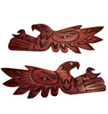 28" Coast Salish Eagle Carving
