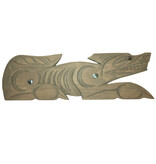 24" Coast Salish Wolf Carving