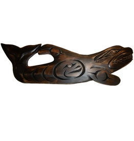 SOLD  24" Coast Salish Orca Carving