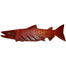 27" Coast Salish Salmon Carving