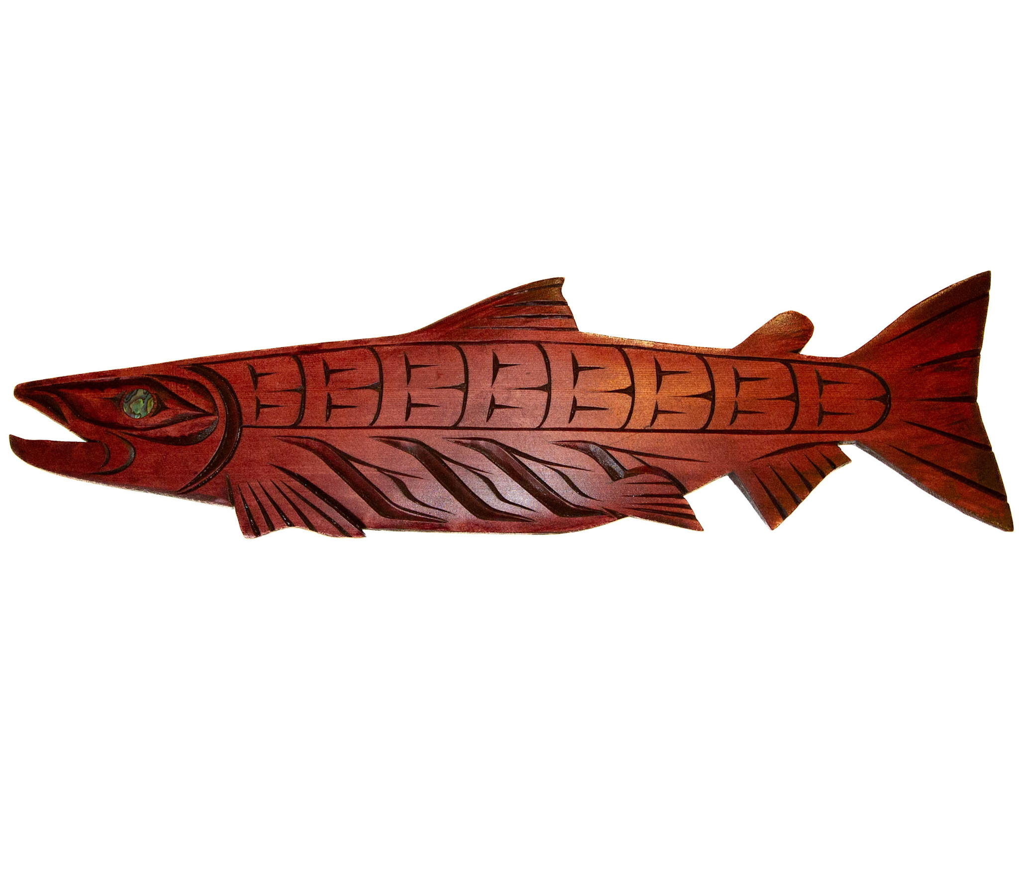 27" Coast Salish Salmon Carving
