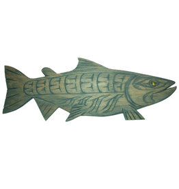 20" Coast Salish Salmon Carving