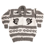 Cowichan Sweater Orca Design Medium