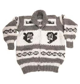 Cowichan Sweater Orca Design Medium
