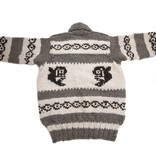 Cowichan Sweater Orca Design Medium