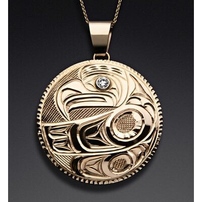 Ritchie Baker Gold Eagle Pendant