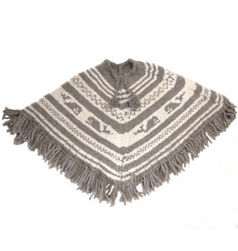 Cowichan Knit Orca Poncho